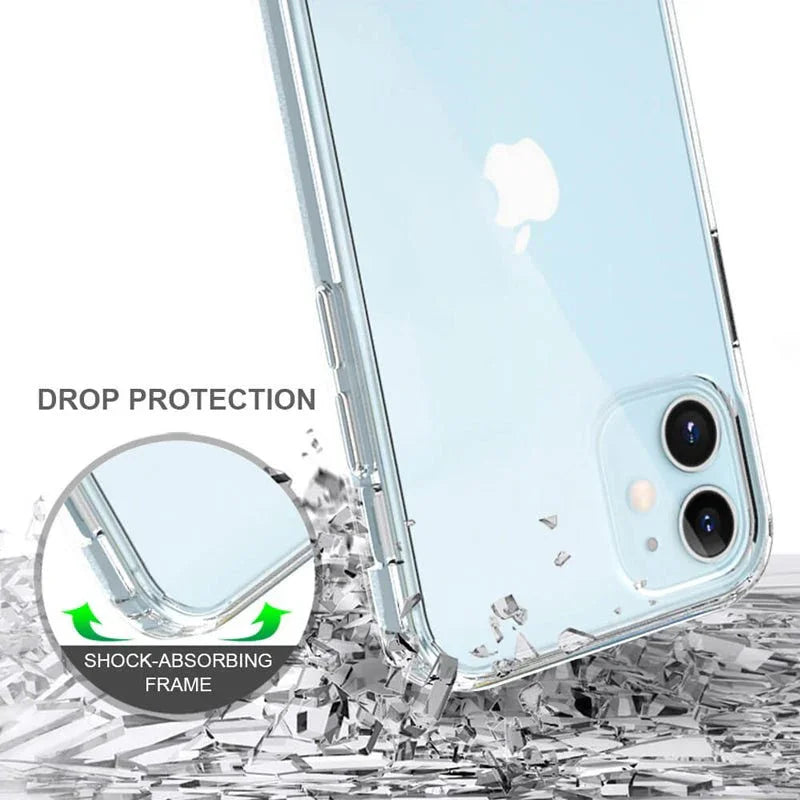 Armor-X Ahn Shockproof Protective Case For iPhone 12 Mini - Clear - Tashqila Armor-X Ahn Shockproof Protective Case For iPhone 12 Mini - Clear - Tashqila